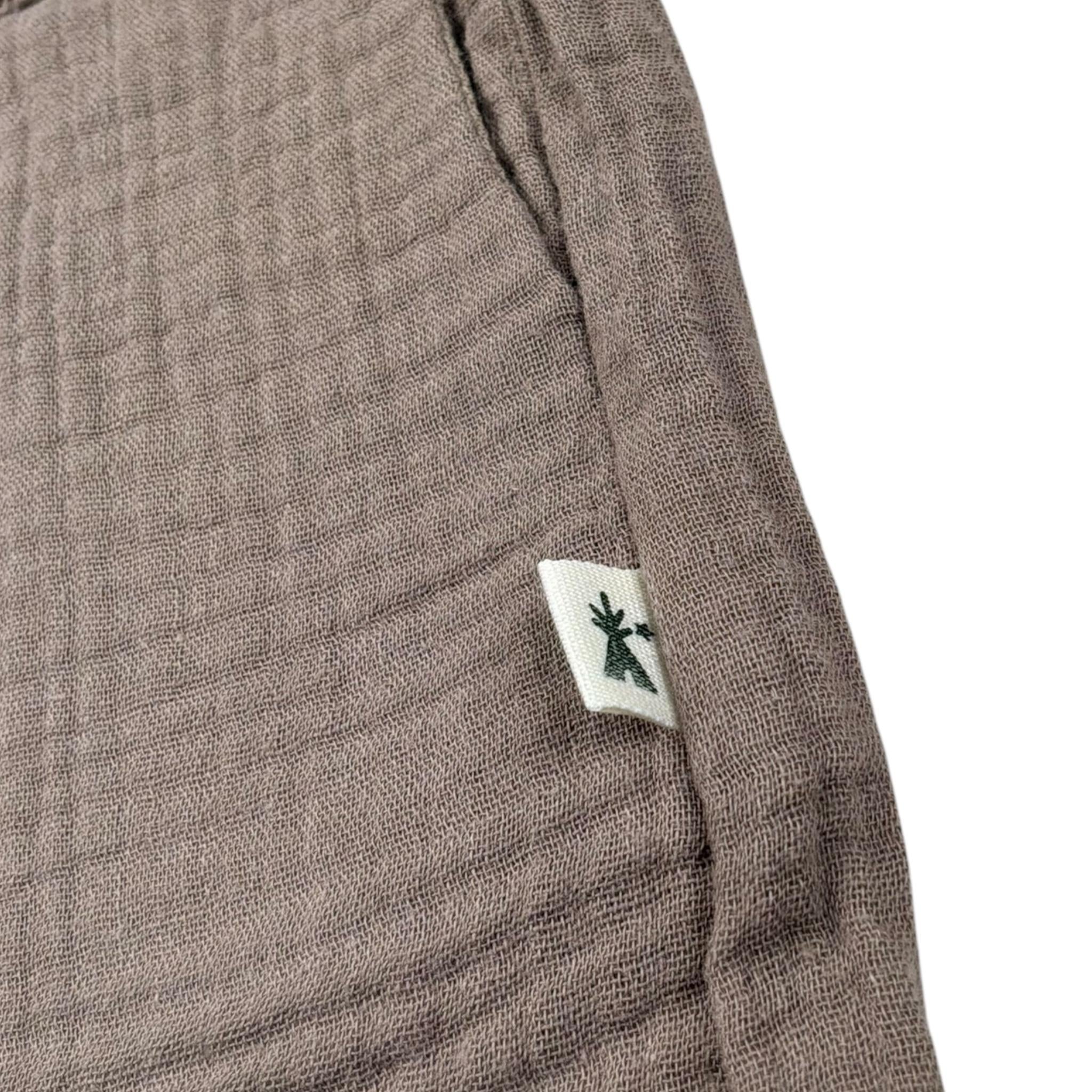 Petit Indi Bermuda Tinta Unita con Elastico In Vita per Neonato SS25BK7528XN FANGO PETIT INDI 