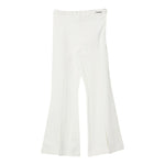 TWINSET pantalone modello a zampa tinta unita con spacchi Bianco per Bambina 242GJ2045 BIANCO TWINSET 