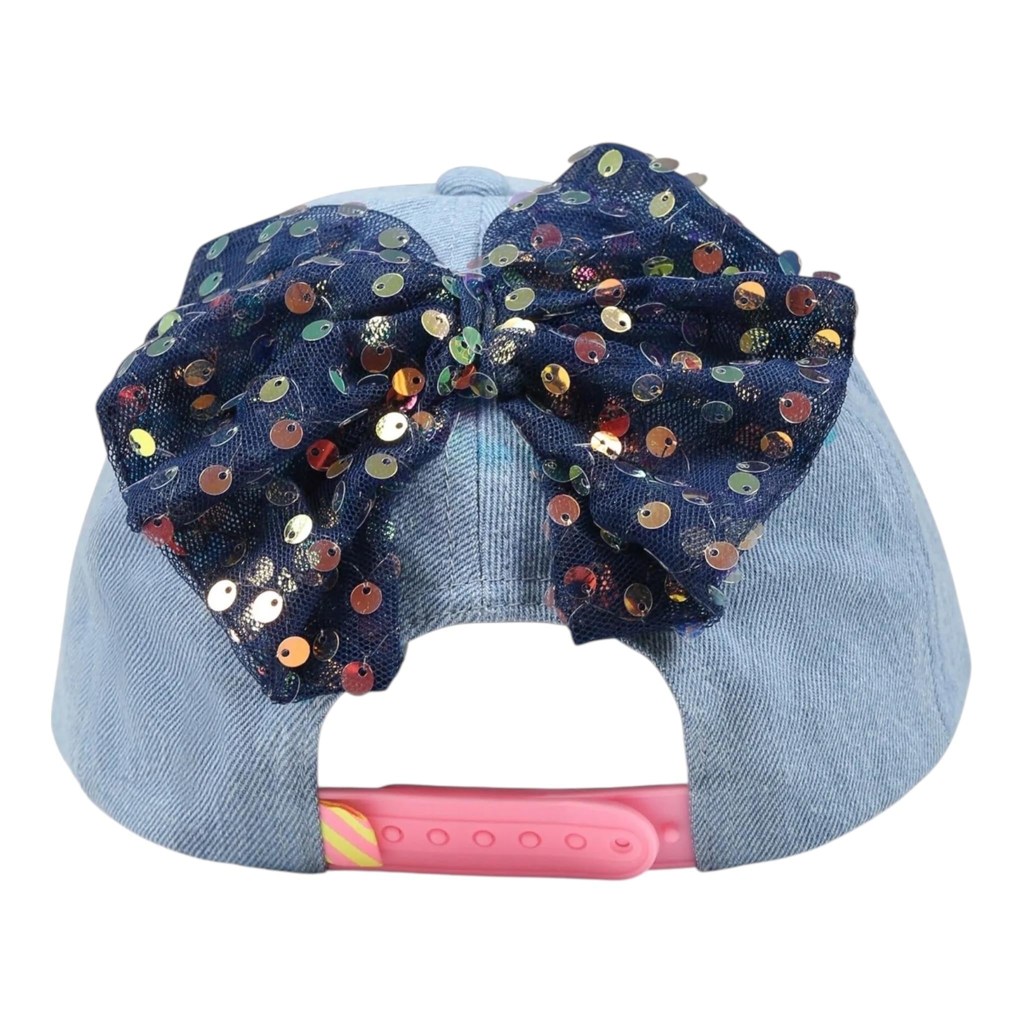Billieblush Cappello Berretto In Denim Tinta Unita per Bambina U20763 AZZURRO BillIEBLUSH 