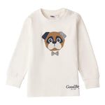 I DO shirt girocollo tina unita con stampa cane Panna per Bambino 4A465 PANNA I DO 