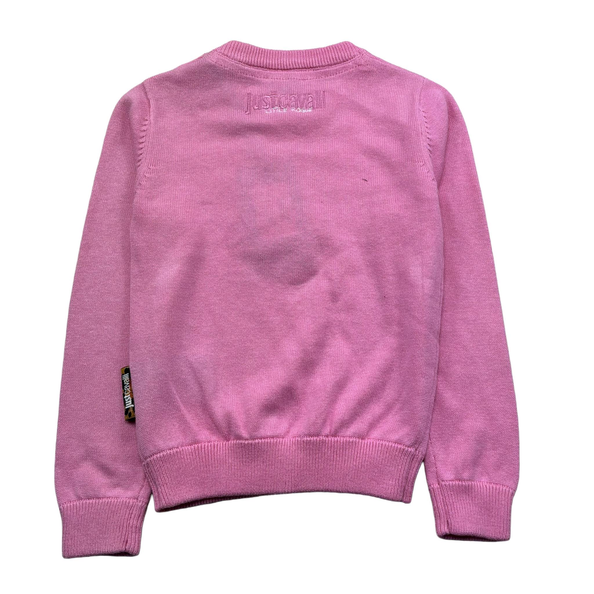 Just Cavalli Maglia Girocollo Tinta Unita con Ricami per Neonata JIP26068MA ROSA JUST CAVALLI 