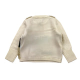LIU JO maglia girocollo tinta unita con applicazioni Panna per Neonata KF4124 PANNA LIU JO 