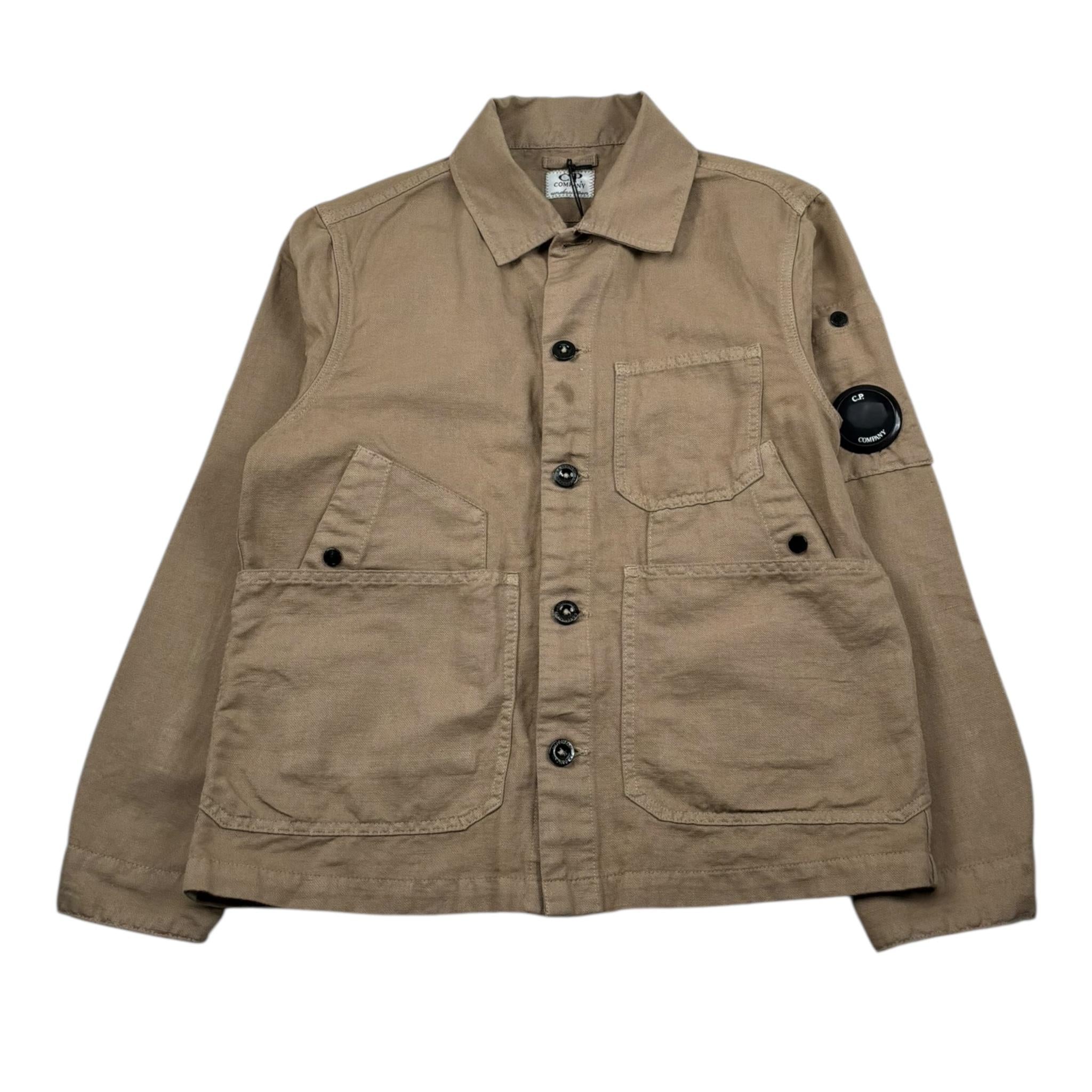 C.P. Company Camicia Manica Lunga Tinta Unita per Bambino CUA001 BEIGE C.P. COMPANY 