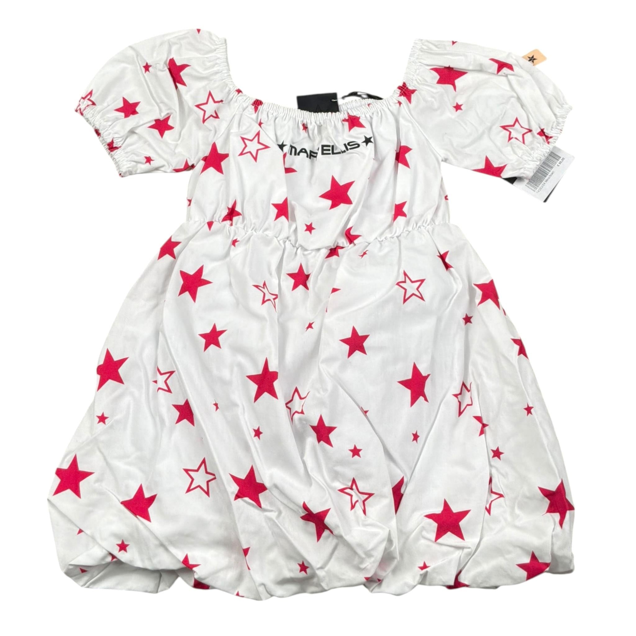 Marc Ellis Abito Tinta Unita con Stampa per Neonata JMNDR14283 BIANCO MARC ELLIS 