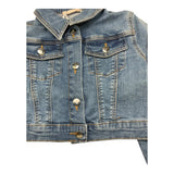 Liu Jo Giubbino In Denim Tinta Unita per Bambina KA5066 BLU LIU JO 