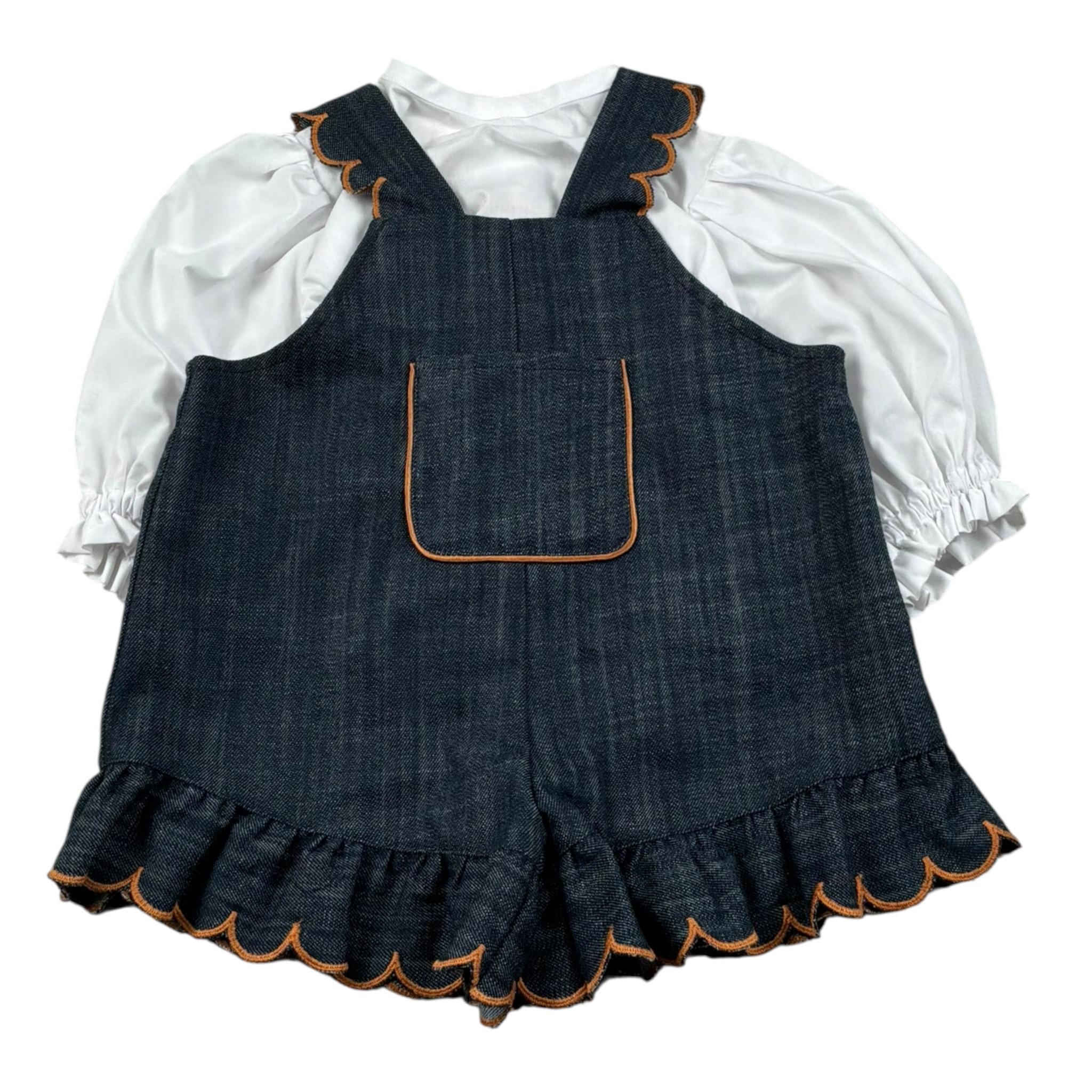 Coco' Et Mama' Completo 2 Pezzi Camicia-Salopette per Neonata EELTTRABABY BLU COCO' ET MAMA' 
