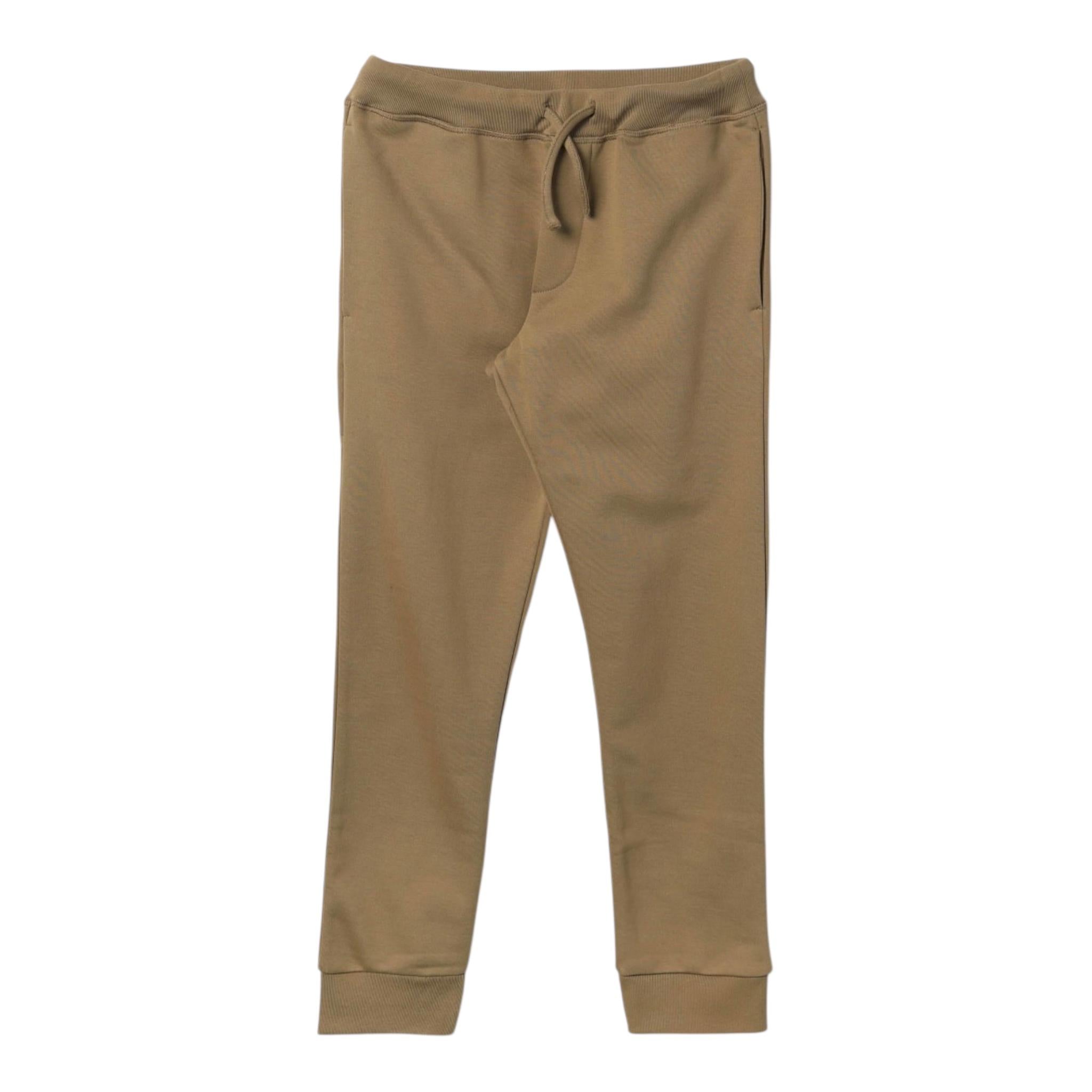 Dsquared2 Pantalone Tuta Tinta Unita con Logo per Bambino DQ2473 VERDE DSQUARED2 