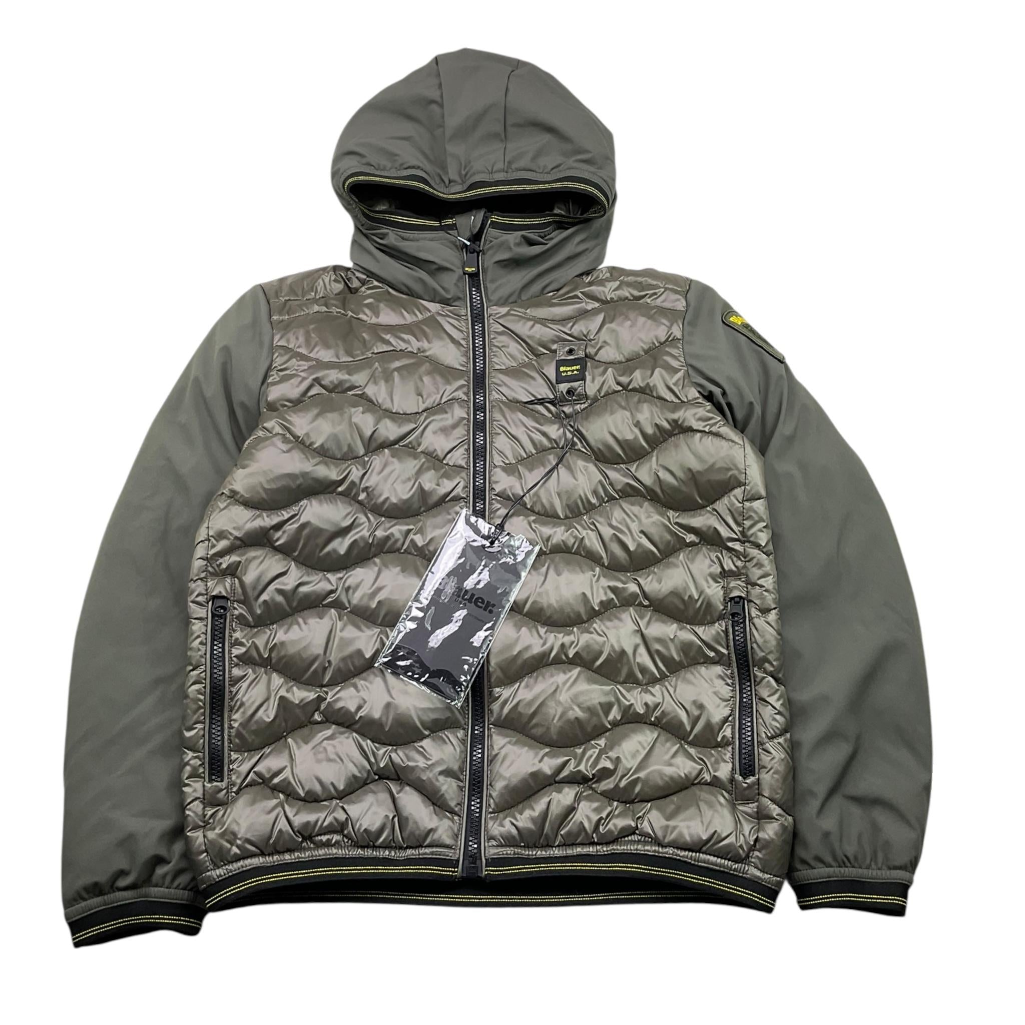 BLAUER giubbino tinta unita cn cappuccio Verde per Bambino 24WBLKC08072 VERDE BLAUER 