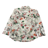 Alessandro Lamura Camicia Tinta Unita Con Fantasia Fiori Bianco Per Bambino