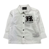 JOHN RICHMOND camicia tinta unita con logo Bianco per Neonato RIA25063CA BIANCO JOHN RICHMOND 