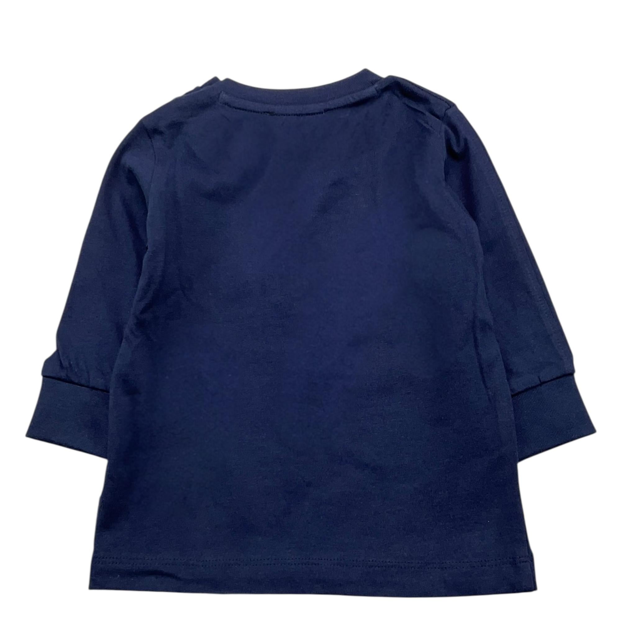 CESARE PACIOTTI shirt girocollo tinta unita con stampa Blu per Neonato TSP23028 BLU CESARE PACIOTTI 