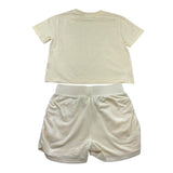 Juicy Couture Completo 2 Pezzi T-Shirt-Short per Bambina JBX6675 GIALLO JUICY COUTURE 