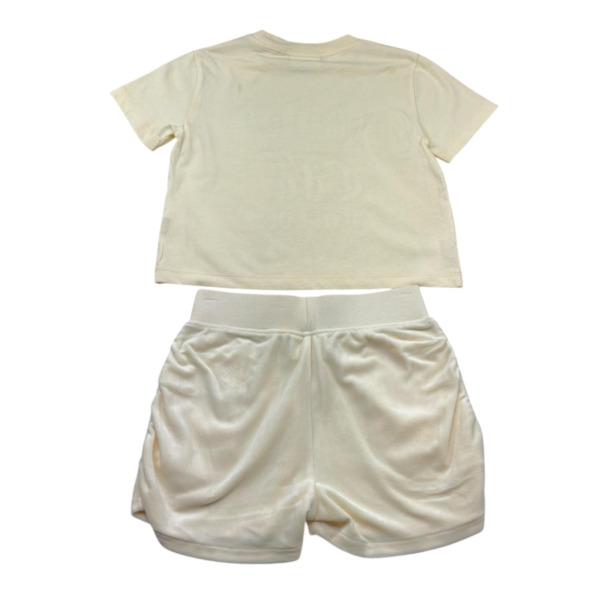 Juicy Couture Completo 2 Pezzi T-Shirt-Short per Bambina JBX6675 GIALLO JUICY COUTURE 