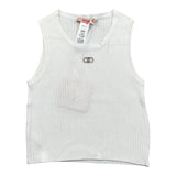 Liu Jo Canotta tinta unita con Logo Bianco per Bambina GA5041XX BIANCO LIU JO 