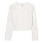 Twinset Giubbino In Ecopelle Tinta Unita per Bambina 251GJ2560 BIANCO TWINSET 