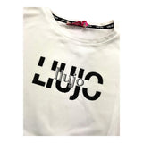 DIXIE shirt gircollo tinta unita cn stampa logo Bianco per Bambina GF3122 BIANCO DIXIE 