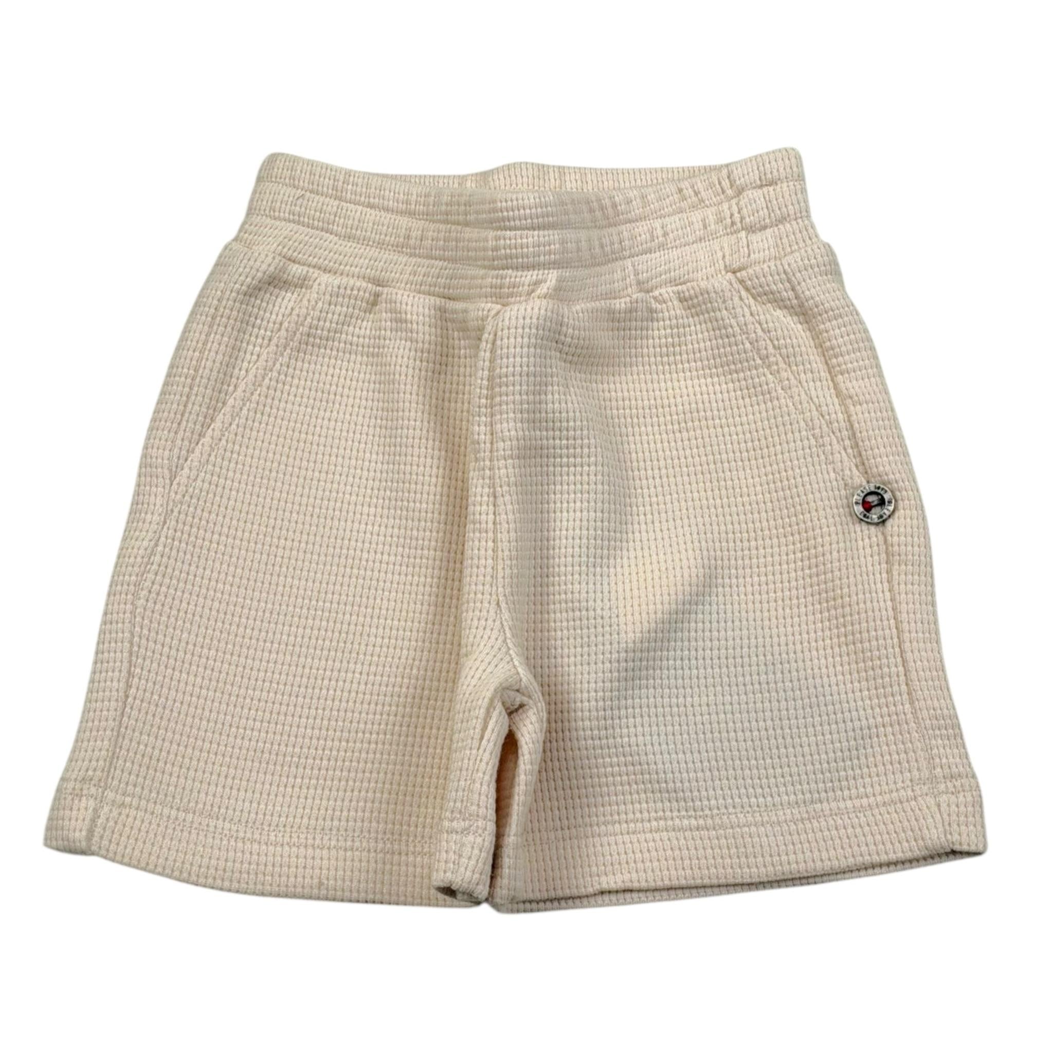 Please Bermuda Tinta Unita con Elastico In Vita per Bambino RE45030B71J BEIGE PLEASE 