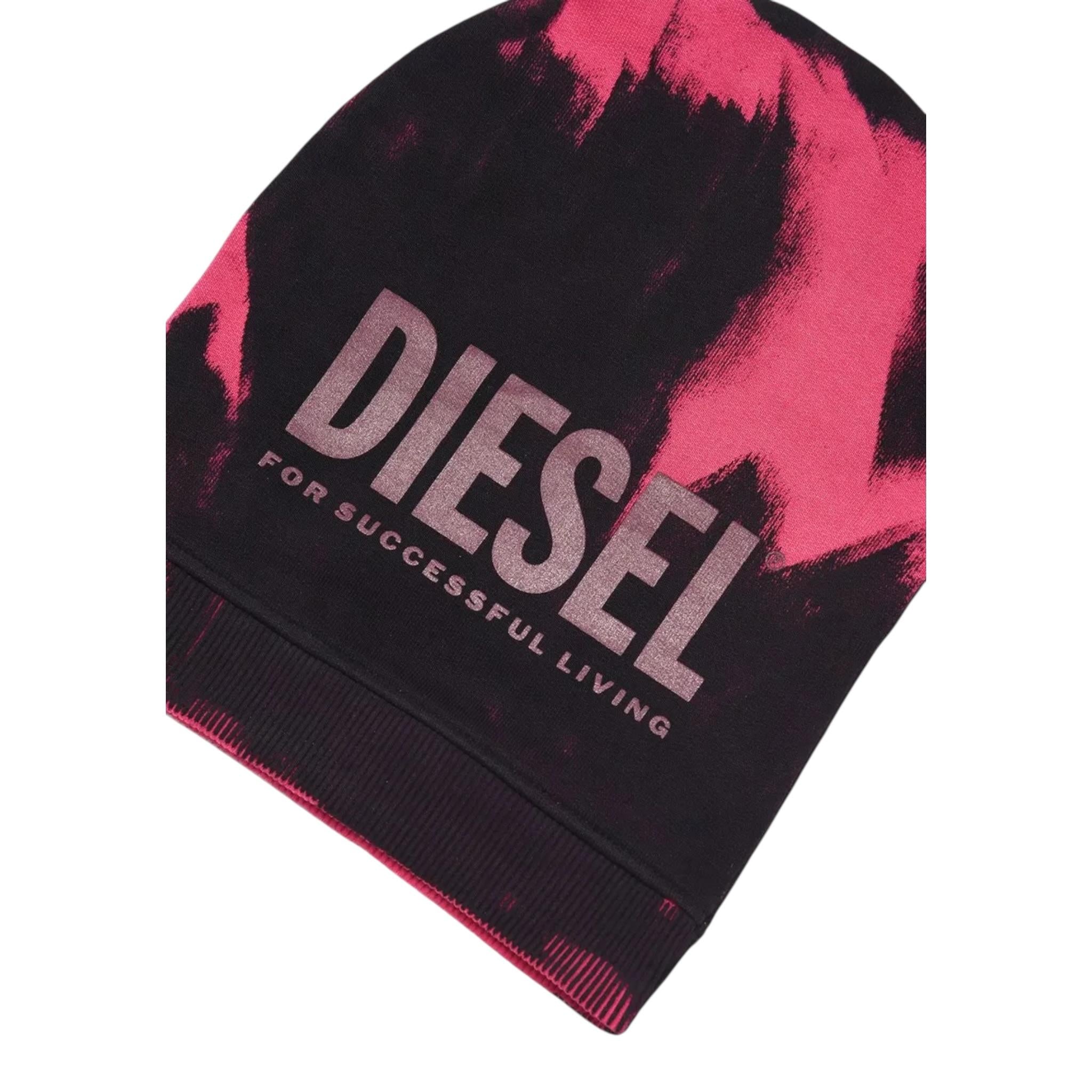 Diesel Cappello tinta unita con Stampa E Fantasia Nero per Bambina J00973F NERO DIESEL 