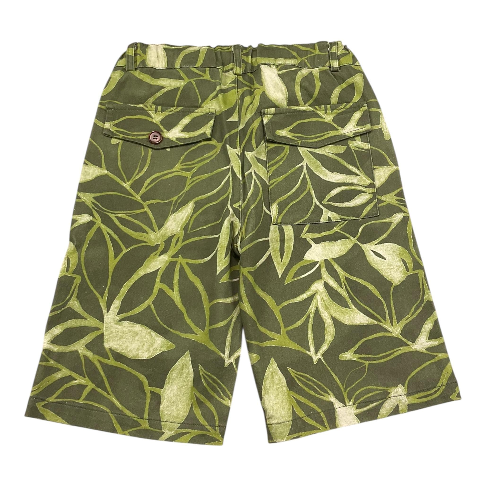 Zhoe & Tobiah Bermuda Tinta Unita Stampa Fantasia per Bambino JU1M VERDE ZHOE & TOBIAH 