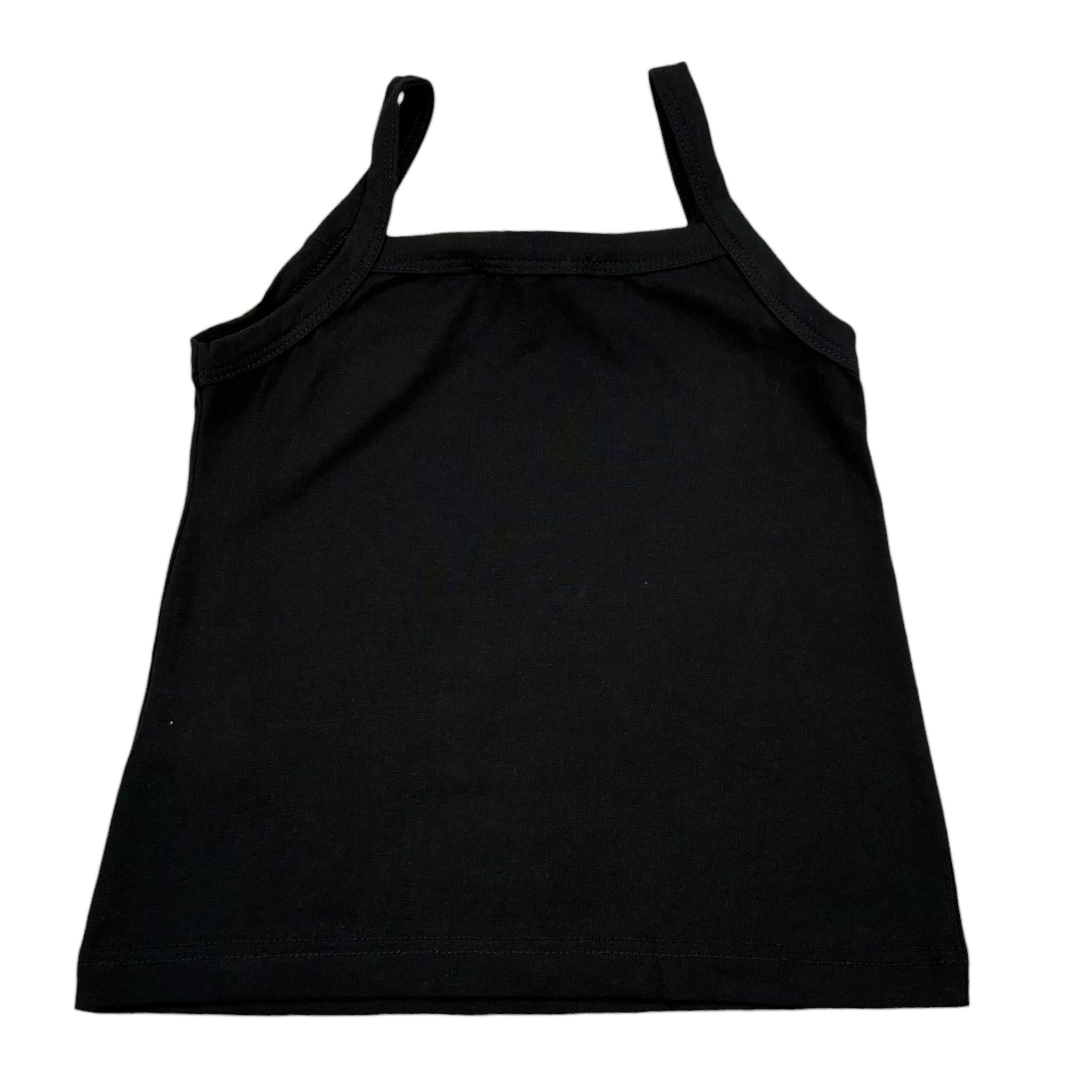 Gaelle Canotta Tinta Unita con Logo per Bambina 2746M00105 NERO GAELLE 