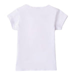 Sarabanda T-Shirt Girocollo tinta unita con Stampa Bianco per Neonata 0B208X BIANCO SARABANDA 