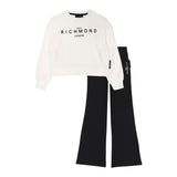 John Richmond Completo 2 Pezzi Felpa-Pantalone per Neonata RGP25004CF BIANCO/NERO JOHN RICHMOND 