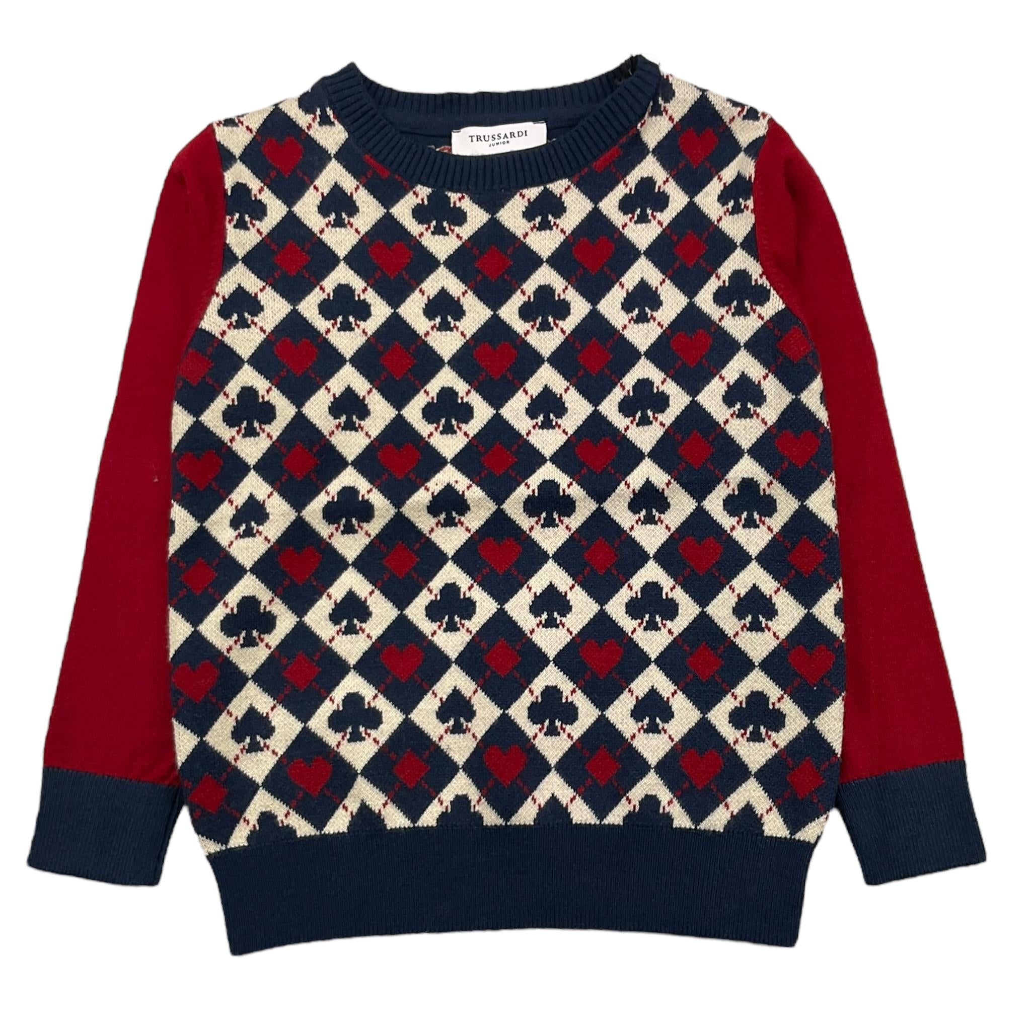 JOHN RICHMOND maglia girocollo stampa fantasia Blu per Bambino TGA25068MA BLU JOHN RICHMOND 