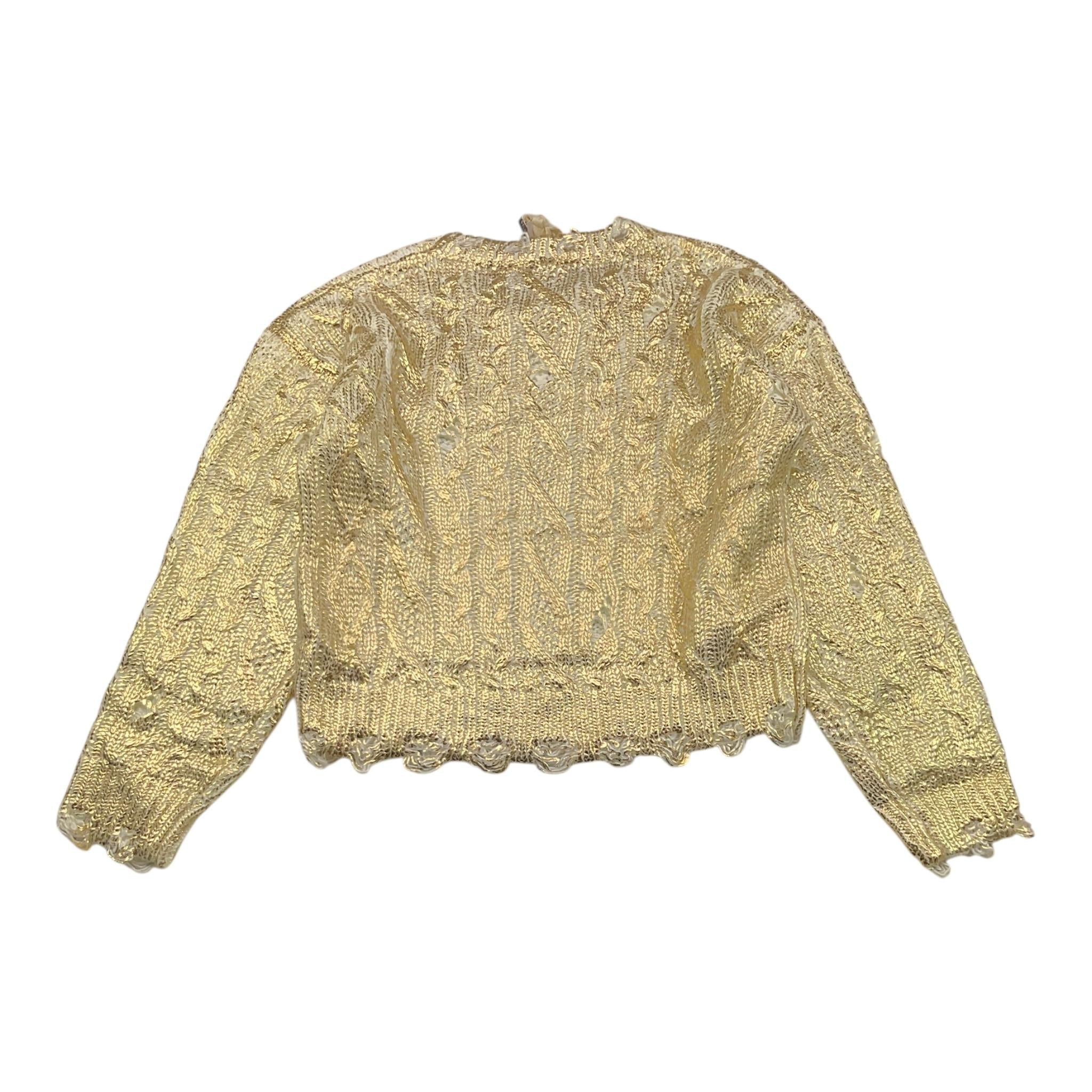 MANILA GRACE maglia tinta unita girocollo Oro per Bambina MFJF24M173 ORO MANILA GRACE 
