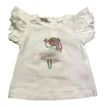 Liu Jo T-Shirt Tinta Unita Girocollo con Stampa per Neonata HA5064 BIANCO LIU JO 