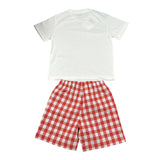 Il Gufo Completo 2 Pezzi T-Shirt-Bermuda per Neonato P25DP545C3162X BIANCO IL GUFO 