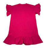 Gaelle Abito Mezza Manica Tinta Unita con Logo per Bambina 2746V00054 FUXIA GAELLE 