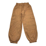 Mariuccia Plain Perforated Pant mit elastischer Taille Kamel für Mädchen