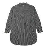 Dou Dou Camicia Tinta Unita Con Fantasia A Righe Grigio Per Bambina