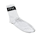 Paolo Pecora Calzini Tinta Unita con Logo per Bambino PP1569 BIANCO PAOLO PECORA 