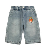 Moschino Jeans Tinta Unita con Elastico In Vita per Neonata MDP03I AZZURRO MOSCHINO 