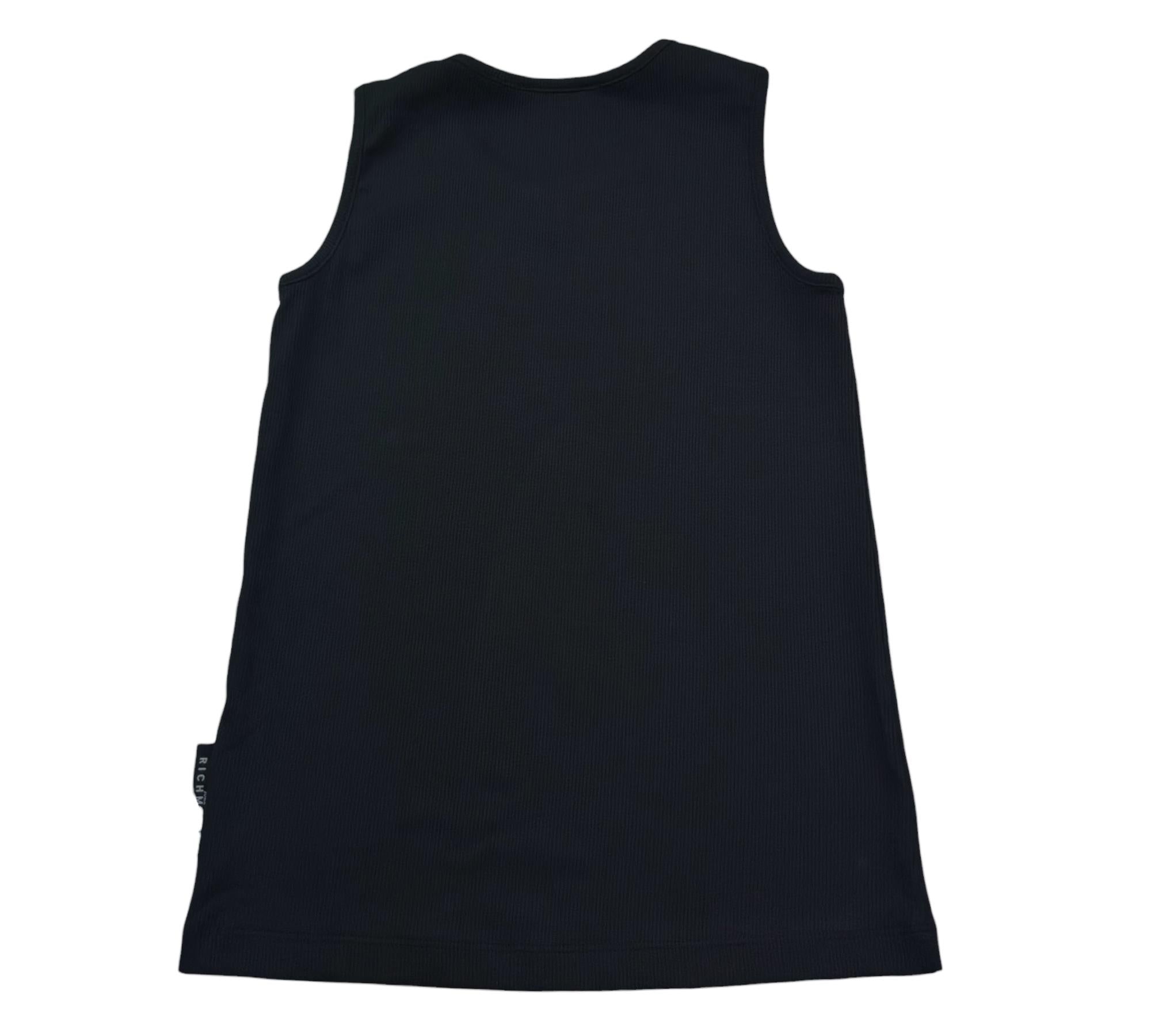 John Richmond Canotta Tinta Unita con Logo per Bambino RGP26004CN NERO JOHN RICHMOND 