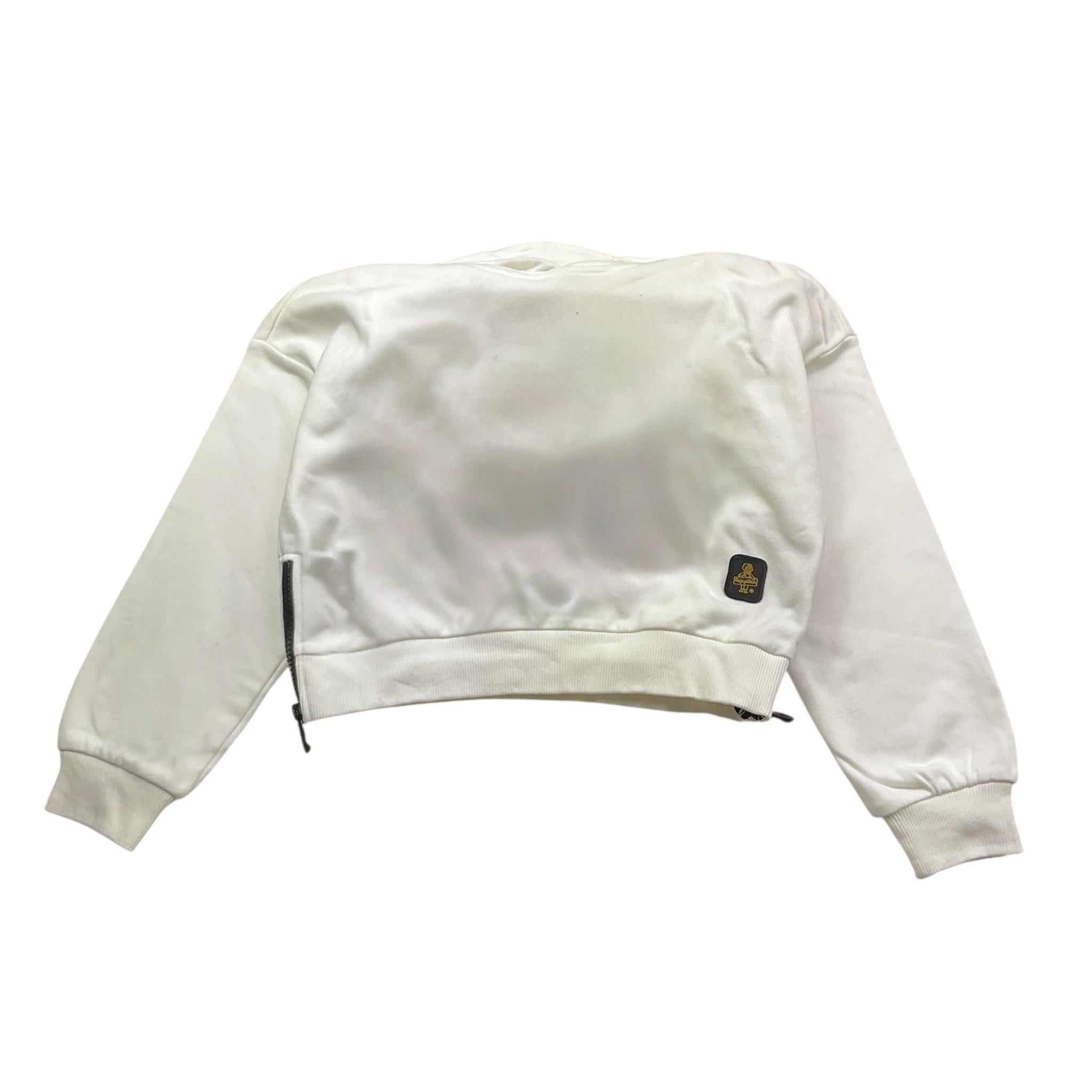 REFRIGIWEAR felpa tinta unita con cappuccio e logo Bianco per Bambina RWG940 BIANCO REFRIGIWEAR 