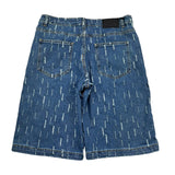 Daniele Alessandrini Bermuda In Denim Tinta Unita con Strappi per Bambino 1236SD00256X BLU DANIELE ALESSANDRINI 