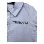 TRUSSARDI camicia manica lunga tinta unita con stampa Azzurro per Bambino TIA24066CA AZZURRO TRUSSARDI 