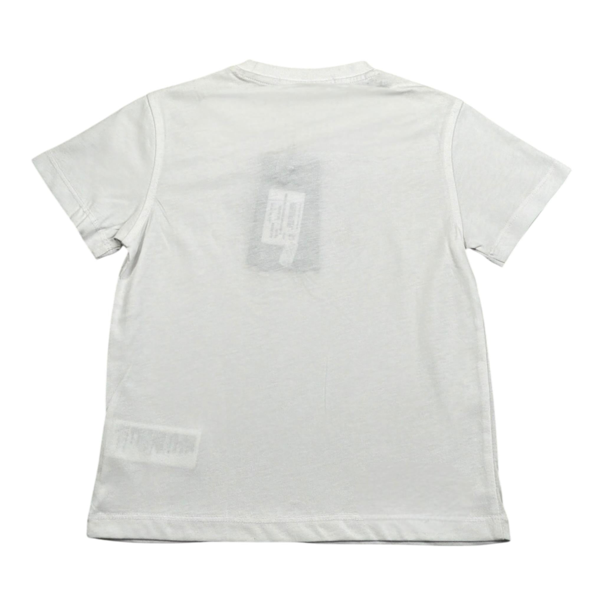 Jeckerson T-Shirt tinta unita con Stampa Bianco per Bambino JB3303 BIANCO JECKERSON 