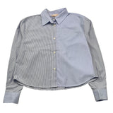 PLEASE camicia manica lunga fantasia a righe Azzurro per Bambina CL45271G66X AZZURRO PLEASE 