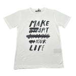 Never Too T-Shirt tinta unita con Logo Bianco per Bambino NT2461P BIANCO NEVER TOO 