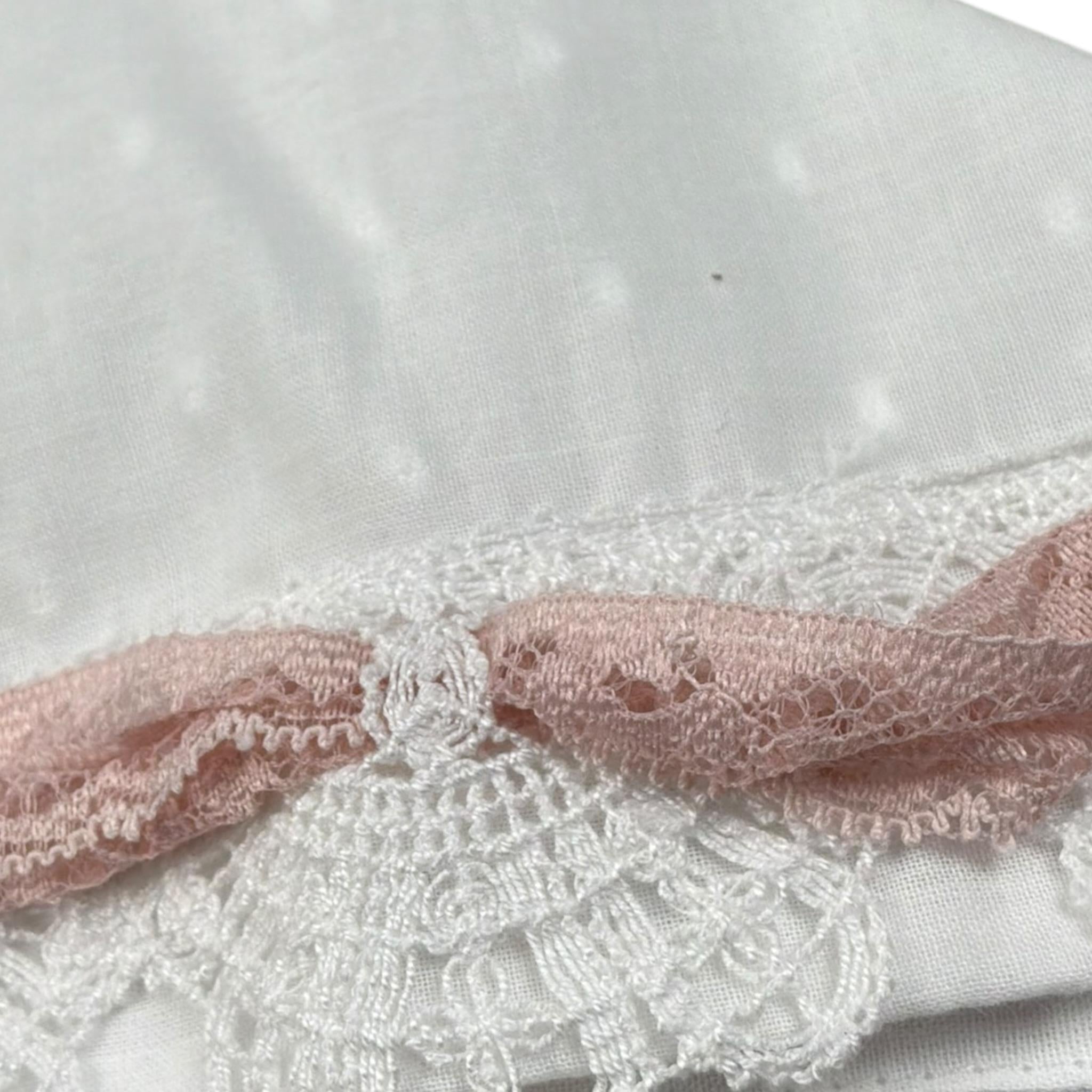 Marlu' Cappello Tinta Unita con Ricami per Neonata EP28CUX BIANCO MARLU' 