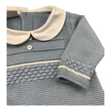 PAZ RODRIGUEZ tutina tinta unita con colletto in contrasto Azzurro per Neonato 005110991 AZZURRO PAZ RODRIGUEZ 