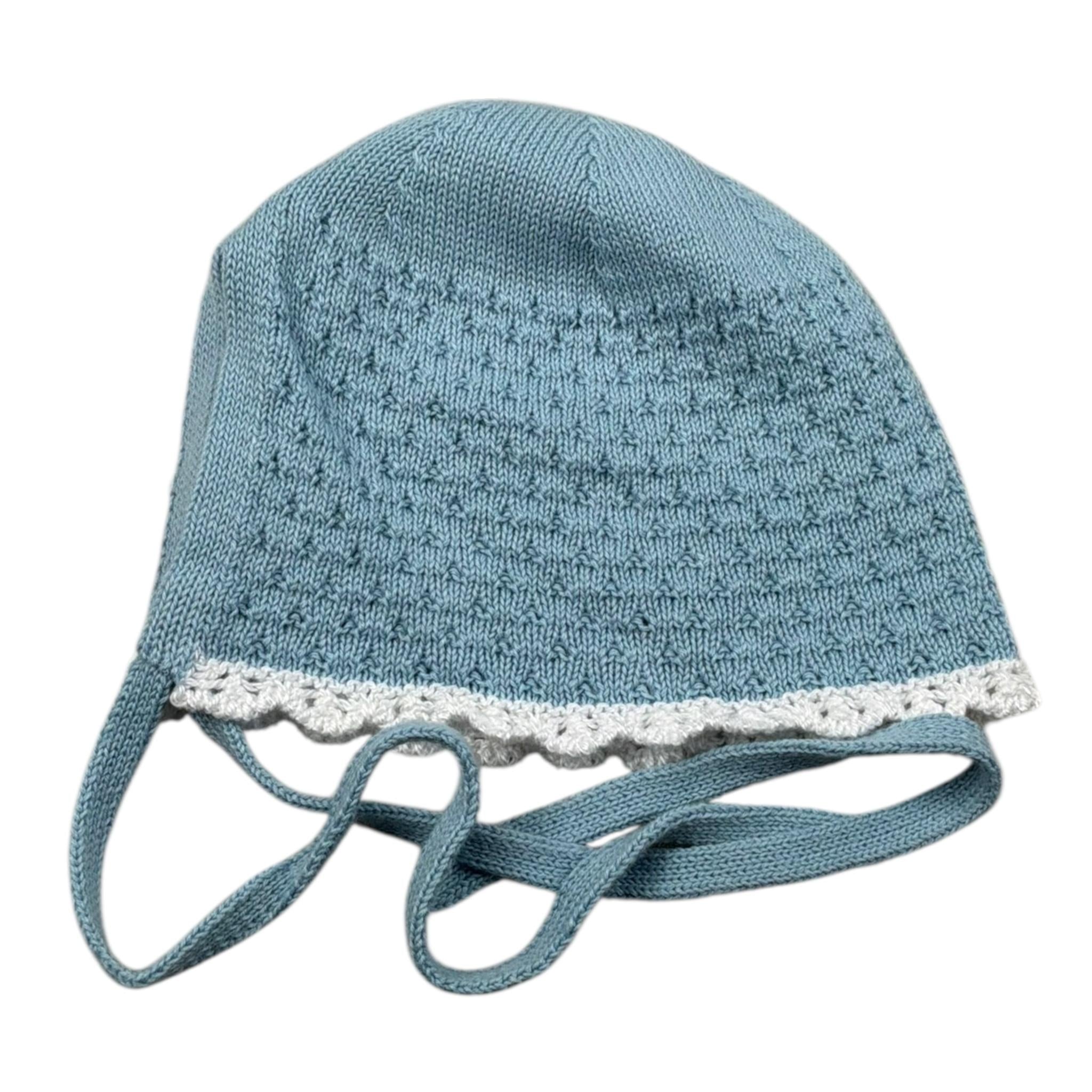 Paz Rodriguez Cappello Tinta Unita per Neonata 011120781 AZZURRO PAZ RODRIGUEZ 