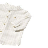 Mayoral Camicia tinta unita con Fantasia A Righe Panna per Neonato 11033X PANNA MAYORAL 