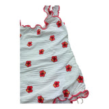 Saint Barth Costume Intero Tinta Unita con Stampa per Bambina 00636L BIANCO SAINT BARTH 