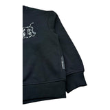 John Richmond Felpa Chiusa Girocollo Tinta Unita con Strass per Bambina RGP26204FE NERO JOHN RICHMOND 
