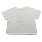 Imperial T-Shirt Girocollo Tinta Unita con Stampa per Bambina MB57030G75 BIANCO IMPERIAL 