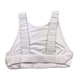 Met Top Tinta Unita con Elastico per Bambina ME162 BIANCO MET 